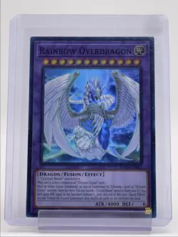 RAINBOW OVERDRAGON 2022 YU-GI-OH! 1ST EDITION SUPER RARE Q4385 - Image 1