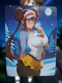 Rosa Pokemon Anime Waifu Sexy Goddess Doujin Lewd Hentai Card - Image 1