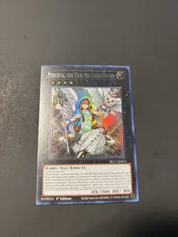 BLC1-EN013 Minerva, the Exalted Lightsworn Silver Ultra Rare 1st Edition YuGiOh - Image 1