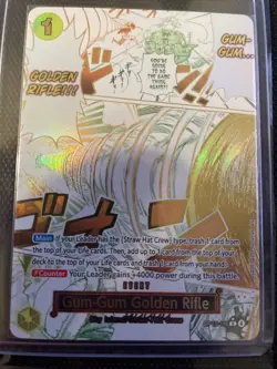 Gum-Gum Golden Rifle (Alternate Art) OP15-116 Adventure on Kami's Island Foil - Image 1