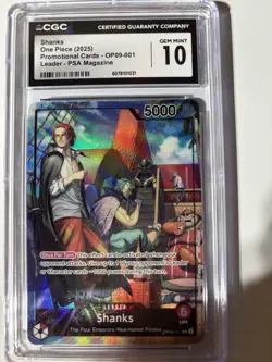 One Piece Shanks PSA Promo CCG 10 - Image 1