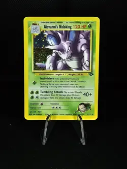Giovanni's Nidoking Gym Challenge Unlimited Holo Card 7/132 Clean LP - Image 2