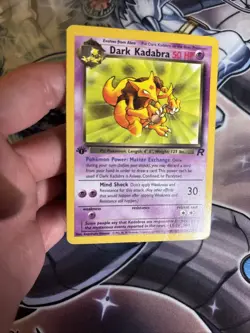 (HPL) Dark Kadabra 39/82 Team Rocket Uncommon Pokemon Card 1st LP - Image 2