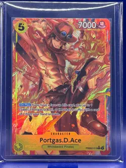Portgas D. Ace PRB02-018 SR Parallel Alt Art Full Art One Piece Card The Best NM - Image 3