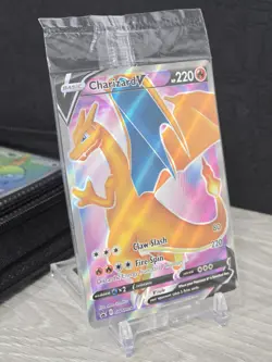 Pokemon Card TCG Sealed Charizard V SWSH050 Black Star Promos Holo Champion 2020 - Image 1