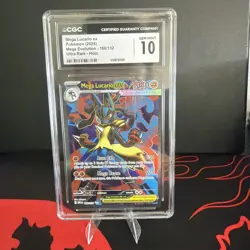 Mega Lucario EX CGC 10 Ultra Rare Holo Me01: Mega Evolution 160/132 Pokemon Card - Image 1