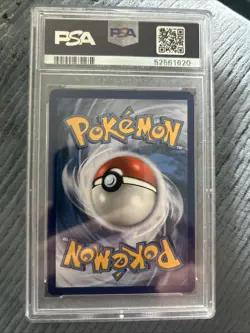 2017 Pokemon Sun & Moon Shining Legends Virizion Reverse Foil Card #8 PSA MINT 9 - Image 2