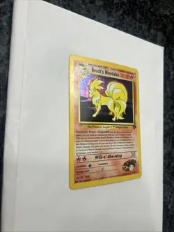 Pokemon TCG Brock's Ninetales Unlimited Holo Rare Card Gym Challenge - Image 2