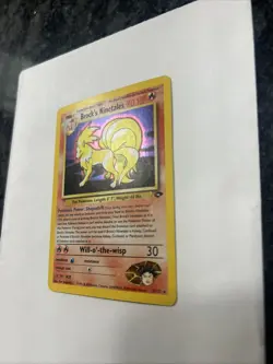 Pokemon TCG Brock's Ninetales Unlimited Holo Rare Card Gym Challenge - Image 3