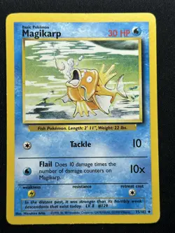 Magikarp Base Set 035/102 Pokemon Card MP - Image 1