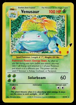Pokemon Card - Venusaur Celebrations: Classic Collection 15/102 - Image 1