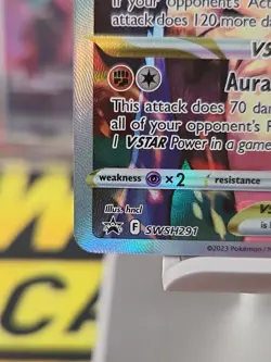 Pokemon Card TCG - Lucario VSTAR SWSH291 Sword & Shield Black Star Promo NM - Image 2
