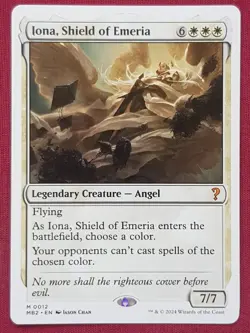 Magic The Gathering MYSTERY BOOSTER 2 MB2 IONA SHIELD OF EMERIA white card MTG - Image 1