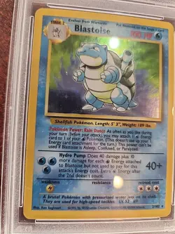 Blastoise Base Set Holo Pokemon Card WOTC EX - Mint PSA 6 - Image 2