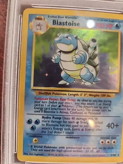 Blastoise Base Set Holo Pokemon Card WOTC EX - Mint PSA 6 - Image 3