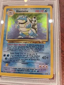 Blastoise Base Set Holo Pokemon Card WOTC EX - Mint PSA 6 - Image 5