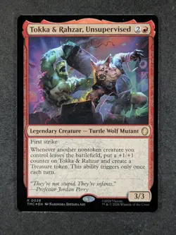 2026 MTG TOKKA & RAHZAR, UNSUPERVISED #0028 TMNT: Eternal Surge Foil Rare ENG - Image 1