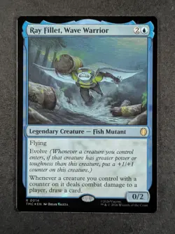 2026 MTG RAY FILLET, WAVE WARRIOR #0014 TMNT: Eternal Surge Foil Rare English - Image 1