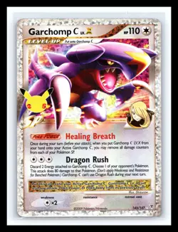 💥 Garchomp C LV.X - 145/147 - Pokemon Celebrations Classic Collection Rare Holo - Image 1