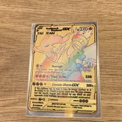Foil Custom Pokemon Card Lot Charizard Venusaur Blastoise Reshiram VMAX GX - Image 2