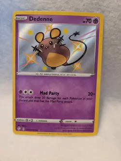 Pokemon TCG Dedenne Shining Fates SV051/SV122 Holo Rare LP - Image 1