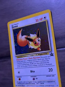 Pokemon Eevee Promo Holo Card 11/53 Wotc Wizards of the Coast - Image 2