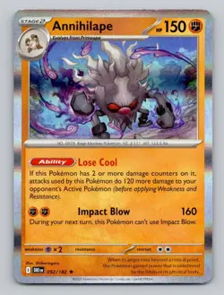 Holo Annihilape 092/182 Rare Destined Rivals Pokemon - Image 1