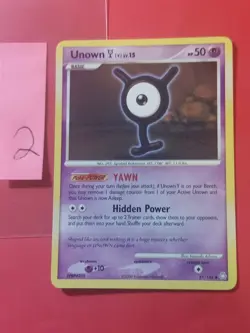 2008 Pokemon Diamond and Pearl Legends Awakened #81 Unown Y, UC, NF/H, cd2 - Image 1