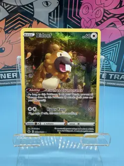 Pokemon Tcg - Bidoof GG29/GG70 Crown Zenith: Galarian Gallery Holo Rare NM - Image 1