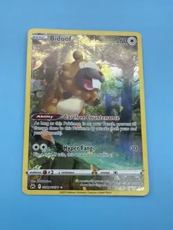 Pokemon Tcg - Bidoof GG29/GG70 Crown Zenith: Galarian Gallery Holo Rare NM - Image 3