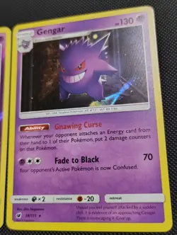 Pokemon TCG Gengar Lot of 2 - 38/11 Crimson Invasion SM Holo and Reverse Holo - Image 3