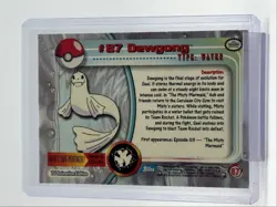 DEWGONG 1999 TOPPS POKEMON TV SERIES 2 BLUE LOGO A 87 Q0899 - Image 2