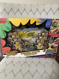 Pokemon Mega Evolution Ascended Heroes Poster Box Mega Lucario - Image 1