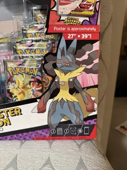 Pokemon Mega Evolution Ascended Heroes Poster Box Mega Lucario - Image 2