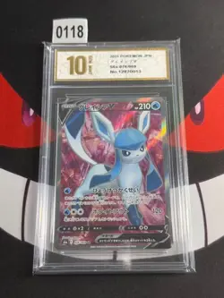 Glaceon V 076/069 SR Eevee Heroes S6a Japanese Pokemon-Pyxis gold 10 - Image 1
