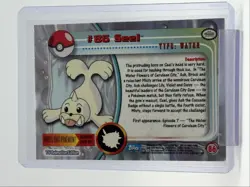 SEEL 1999 TOPPS POKEMON TV SERIES 1 FOIL BLUE LOGO 86 Q0899 - Image 2