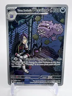 Pokemon TCG Team Rockets Weezing Destined Rivals 199/182 - Image 1
