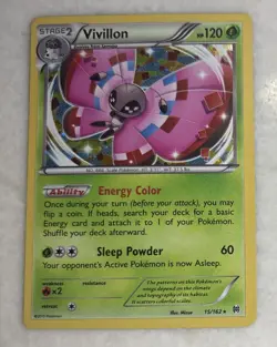 Pokemon Vivillon 15/162 Cosmos Holo XY Promo NM/M TCG - Image 1