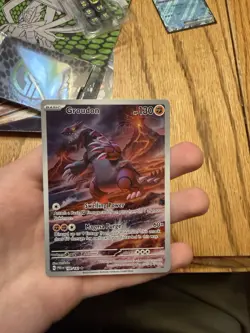 Pokemon Groudon 199/182 SV04 Paradox Rift Illustration Rare Holo 130 HP - Image 1