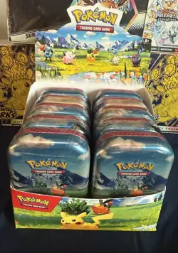 Pokemon TCG Ascended Heroes MINI TIN Open DISPLAY BOX New/Sealed 10x Tins - Image 1