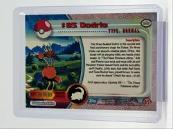 DODRIO 1999 TOPPS CHROME POKEMON TV SERIES 1 BLUE LOGO 85 Q0899 - Image 2