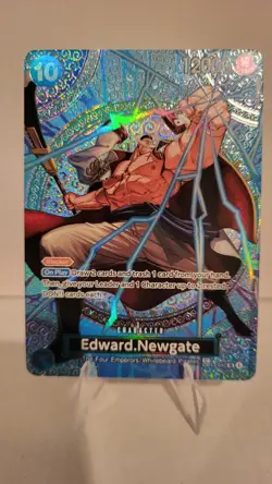 Bandai One Piece CCG Edward.Newgate The Four Emperors OP13-042 SR Holo SP 12000 - Image 1