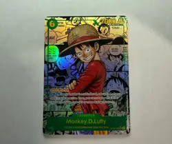 One Piece English #OP13-118 Monkey D Luffy Manga Alternate Art Secret Rare - Image 1