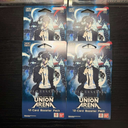 Union Arena Solo Leveling Sleeved Booster Blister Pack lot of 4 English Ver. - Image 1