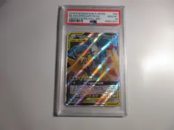PSA 10 Moltres & Zapdos & Articuno GX Full Art Hidden Fates Pokemon Card - Image 1