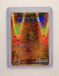 Pokemon Pikachu TCG Prismatic Evolutions-Pikachu EX Hyper Rare Gold Card - Image 1