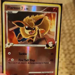 Pokemon Flareon E4 60/111 Rising Rivals SP Reverse Holo Common Basic 70 HP Card - Image 1