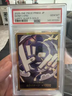 Luffy Gear 5 Nika DON Super Parallel One Piece Card PSA 10 - Image 1