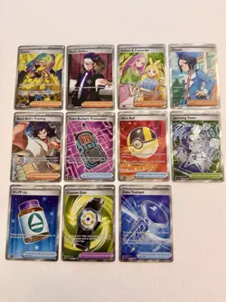 Pokemon Ascended Heroes Full Art Trainer Complete Set - 11 Cards Near-Mint - Image 1