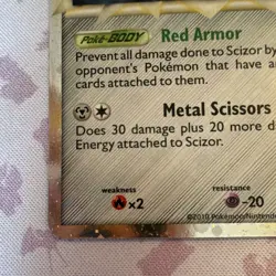 Pokemon Scizor Prime 84/90 Undaunted Ultra Rare Holo Stage 1 2010 Card - Image 4